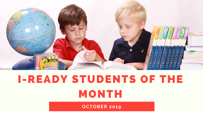 Oct. i-Ready Students of the Month